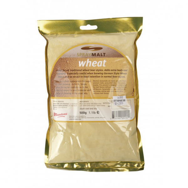 Malzextrakt | aus Weizen- und Gerstenmalz | Weizen | Muntons | Pulver l 0,5 kg